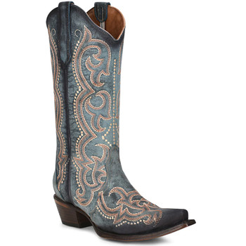 Open-box: CORRAL LD BLUE JEAN EMBROIDERY & TRIAD, Size: 6, Width: M (L5869-M-6) - Damaged package