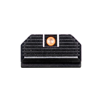 NIGHT FISION Optics Ready Stealth Night Sight Set w/ Orange Front Ring, Blank Rear Sight for Springfield Hellcat OSP/RDP/XD-S (SPR-229-248-268-OGZX)