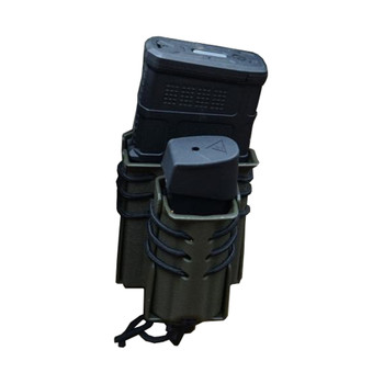 WILDER TACTICAL Stacked AR-15/Pistol Quick Clip 1 3/4in OD Green Magazine Pouch (WT-AR/P-OD-1.75)