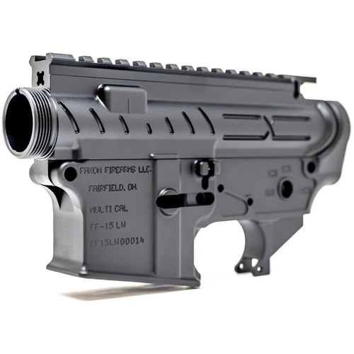 FAXON X-Tra Lite Stripped Black Cerakote Upper & Lower Receiver Set fits AR-15 (FF-15-ReceiverSet-02)