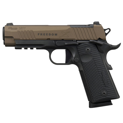 SIG SAUER 1911-XCarry Freedom .45 ACP 4.2in 2x 8rd Mags 2-Tone Bronze Single-Action Pistol (1911XCA-45-FBZXR3P)