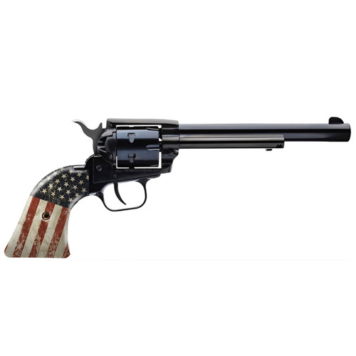 HERITAGE MANUFACTURING Rough Rider .22LR 6.5in 6rd US Flag Grip Single-Action Revolver (RR22B6-USF02)