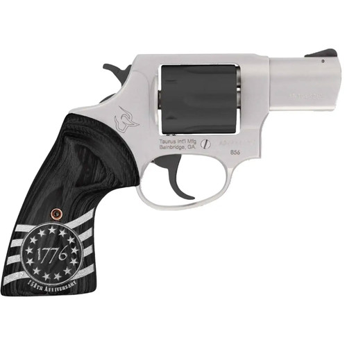 TAURUS 856 .38 SPL 2in 6rd Stainless Steel/Black DA/SA Revolver (2-85625-US3)