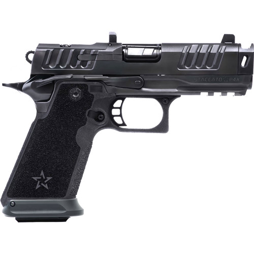 STACCATO 2011 P4X Preferred 9mm 4in 18rd DLC Black SAO Pistol with Trijicon Night Sight and Magwell (20-2700-000106)