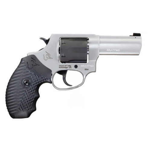 TAURUS 856 Defender 38 Special 3in 6rd Stainless/Black DA/SA Two-Tone Revolver (2-85635NSVZ06)