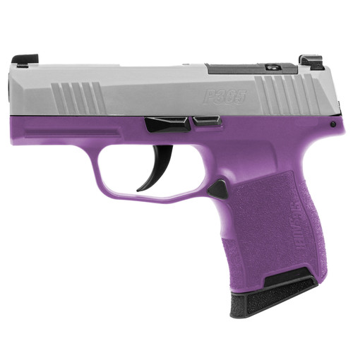 SIG SAUER P365 Purple Rain 9mm 3.1in 2x 10rd Mags Striker-Fired Pistol (365-9-TXR3-PR)