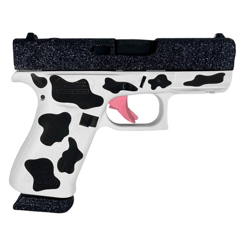 GLOCK G43X 9mm 3.41in 15rd Twilight Glitter Slide/Cow Frame Semi-Automatic Pistol (UX4350204NR15TCOWOR)