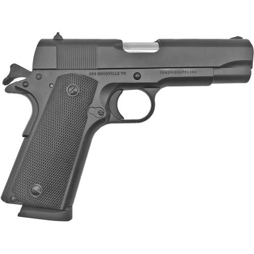 TISAS 1911A1 Tank Commander .45 ACP 4.25in 2x7rd Black Cerakote Semi-Automatic Pistol (10100113)