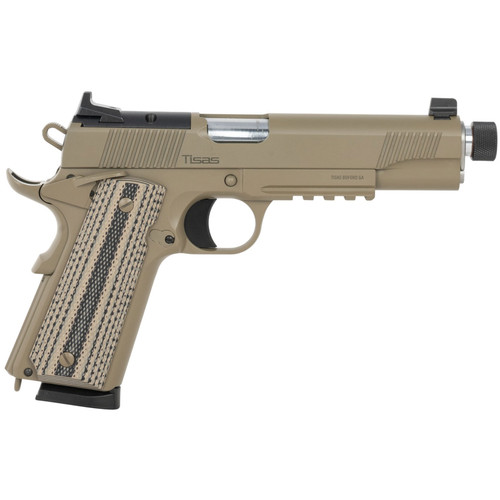 TISAS 1911 Raider .45 ACP 5.5in 8rd FDE Cerakote OR Semi-Automatic Pistol (10100506)