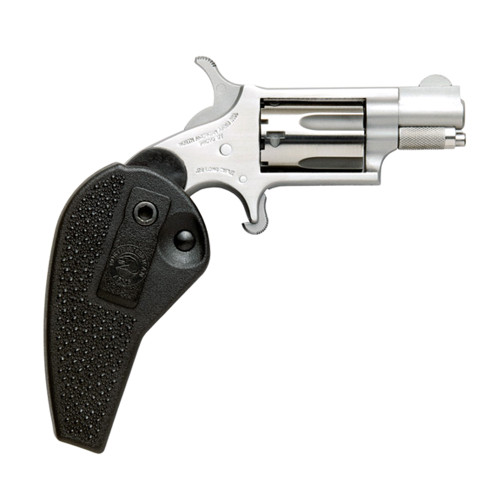 NORTH AMERICAN ARMS 22LR 1.125in 5rd Stainless Mini Revolver with Holster Grip (NAA-22LR-HG)