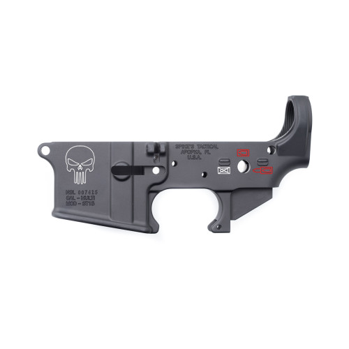 SPIKE'S Punisher Color Filled AR15 Stripped Lower Receiver (STLS015-CE)