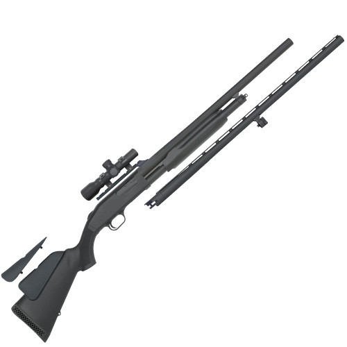 MOSSBERG 500 Combo 12Ga 28in/24in 5rd 2.5x20 Scope Pump-Action Shotgun (58244)