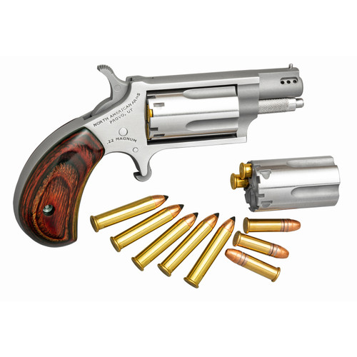 NAA 22LR/22WMR Ported 1.125in 5rd SS Mini Revolver (NAA-22MSC-P)