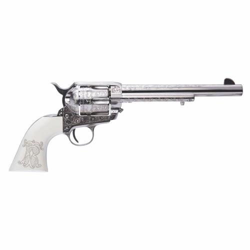CIMARRON Teddy Roosevelt Laser Engraved Frontier .45 LC 7.5in 6rd Revolver (PP415LNTRII)