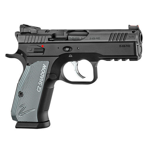 CZ 75 SHADOW 2 Compact 9mm Optics Ready Black and Gray Grips Pistol (91252)