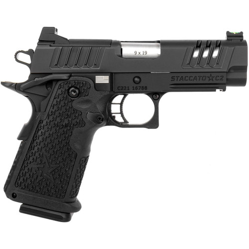STACCATO 2011 C2 9mm 3.9in 16rd DLC Pistol (10-1101-000002-01)