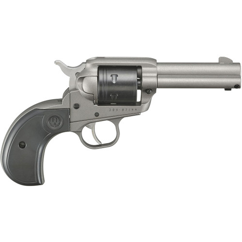 RUGER Wrangler 22LR 3.75in 6rd Silver Cerakote SAO Revolver (02016)