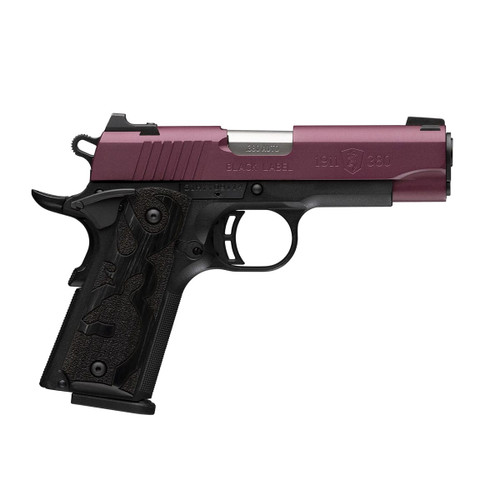 BROWNING 1911-380 Black Label Compact .380 Auto 3.625in 8rd Black Cherry Semi-Automatic Pistol (51995492)