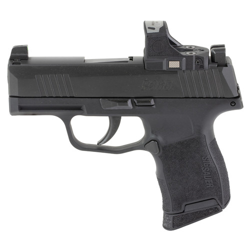 SIG SAUER P365 9mm 3.1in 2x10rd Black Striker Fired Pistol with Romeo-RS Compact Sight (365-9-BXR3P-RS)