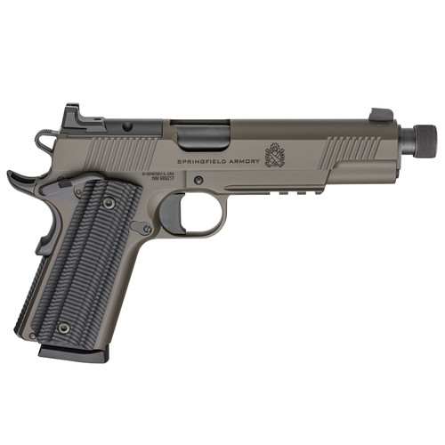 SPRINGFIELD ARMORY 1911 Operator AOS .45 ACP 5.75in Threaded 2x 8rd Mags OD Green Pistol (POT9230GAOS)