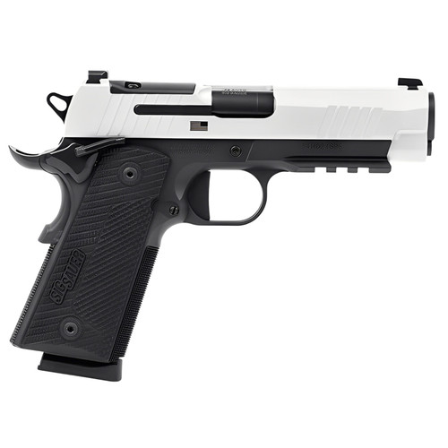 SIG SAUER 1911 XCarry Freedom Turning Point USA .45 ACP 4.2in 2x 8rd Mags Black/White Semi-Auto Pistol (1911XCA-45-TWXR3-TP)