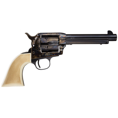 TAYLORS & COMPANY Marshal .45LC 5.5in 6rd White Checkered Single-Action Revolver (555127)