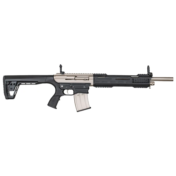 TOKAREV TAR 12MP 12 Gauge Semi-Auto 18.5in 5rd AR Style Magazine Nickel Shotgun (TAR-12MP)