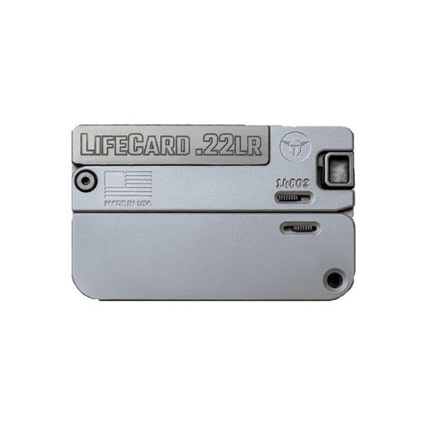 TRAILBLAZER FIREARMS LifeCard .22LR Single-Shot Concrete All-Aluminum Folding Pistol (LC1-CON)