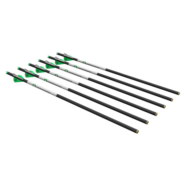 CENTERPOINT 20in 400 Grain Crossbow Arrows, 6-Pack (AXCCA206PK.1)