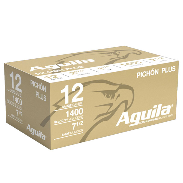 AGUILA Pichon Plus 12Ga 2.75in 1 1/4oz #7.5 10rd Box Shotgun Shells (1CHB1295)