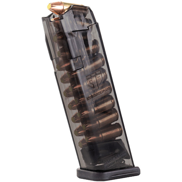 ELITE TACTICAL SYSTEMS GROUP Carbon Smoke 17rd 9mm Mag Fits Glock 17/18/19/19x/26/34/45/49 (SMK-GLK-17)