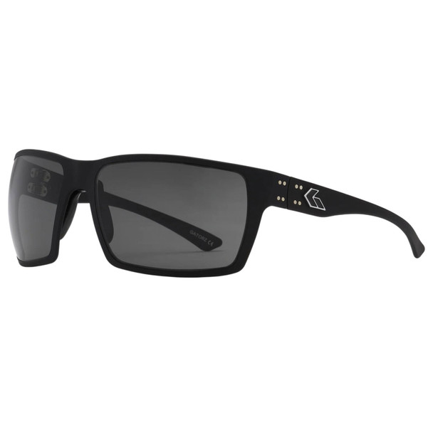 GATORZ EYEWEAR Marauder Black with Silver Logo Frame and Smoke Lens Sunglasses (GZ-12-031)