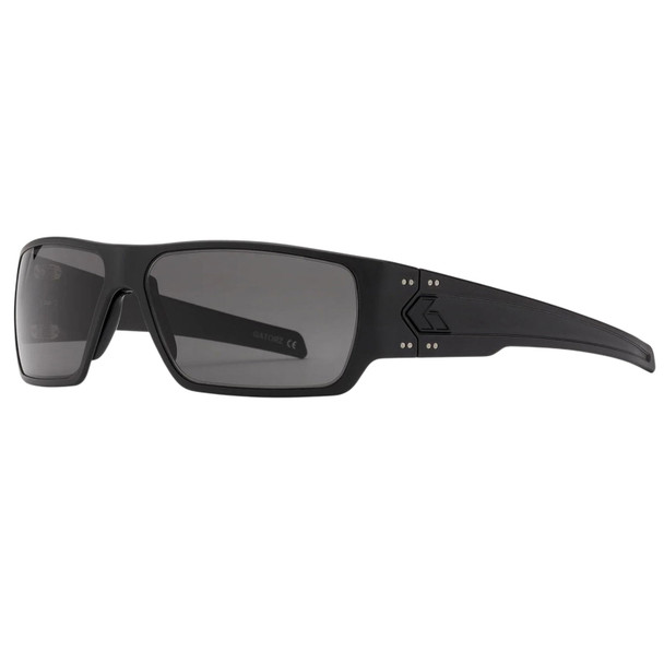 GATORZ EYEWEAR Specter Black with Black Logo Frame and Smoke Polarized Lens Sunglasses (GZ-08-410)