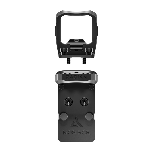 RADIAN WEAPONS Guardian Black Optic Guard for Glock MOS Trijicon RCR with Six Combo Back Up Iron Sights (H0016)