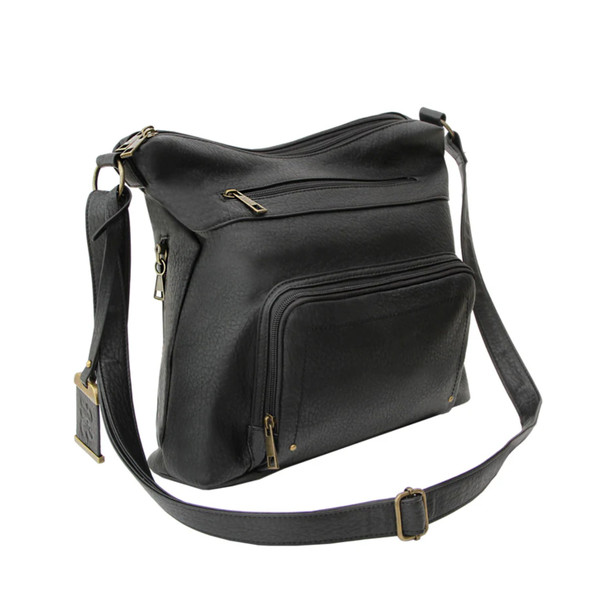 BULLDOG CASES Cross Body Style Black Purse with Holster (BDP-081)