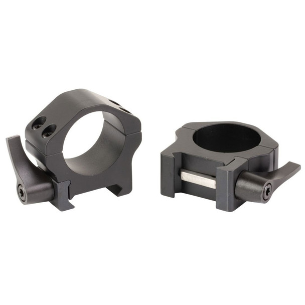 WARNE Maxima Horizontal QD 1 inch Low Matte Scope Rings (500LM)