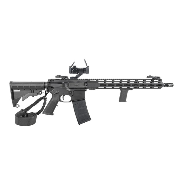 RAPTOR DEFENSE RD-15 Loadout Red Dot 2 Mid-Length 5.56mm NATO 16in 30rd AR-15 Black Anodized Rifle (RD11561)