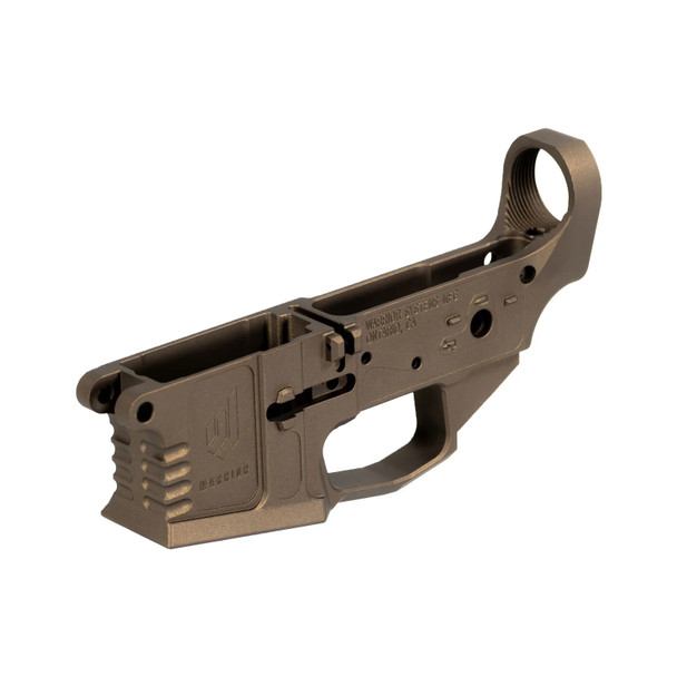 WARRIOR SYSTEMS AR-15 Billet Midnight Bronze Stripped Lower Receiver (7015202)