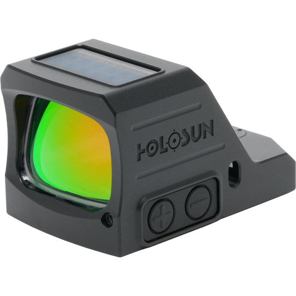 HOLOSUN 407 Green 2MOA Dot Open Lens Solar Pistol Reflex Sight (HE407C-GR2-X3)