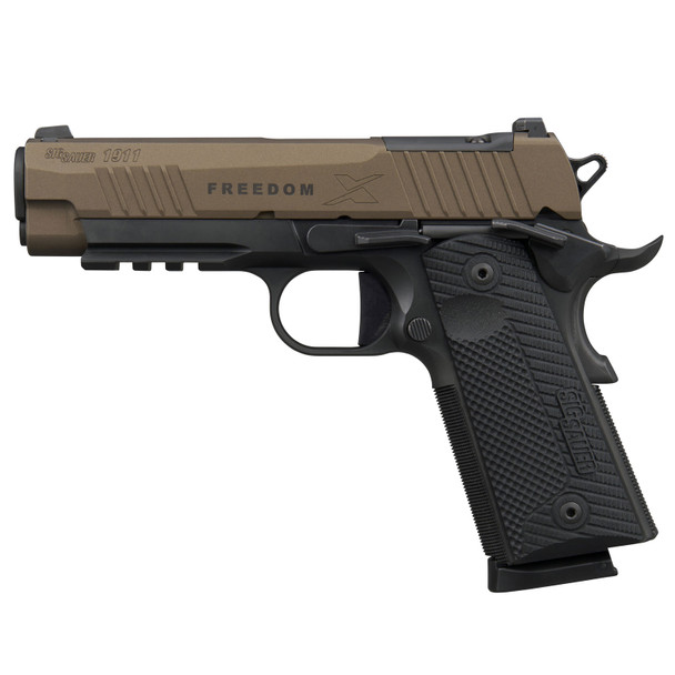 SIG SAUER 1911-XCarry Freedom .45 ACP 4.2in 2x 8rd Mags 2-Tone Bronze Single-Action Pistol (1911XCA-45-FBZXR3P)