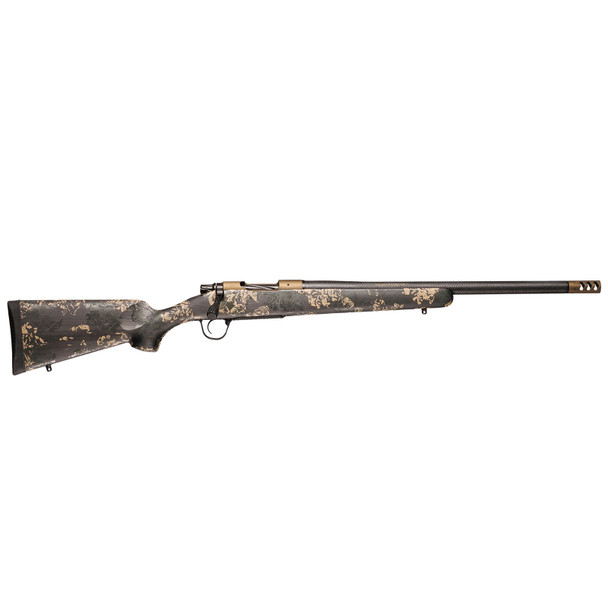 CHRISTENSEN ARMS Ridgeline FFT Burnt Bronze 7mm PRC 24in 4rd Carbon with Green and Tan Stock Bolt-Action Rifle (801-06322-01)