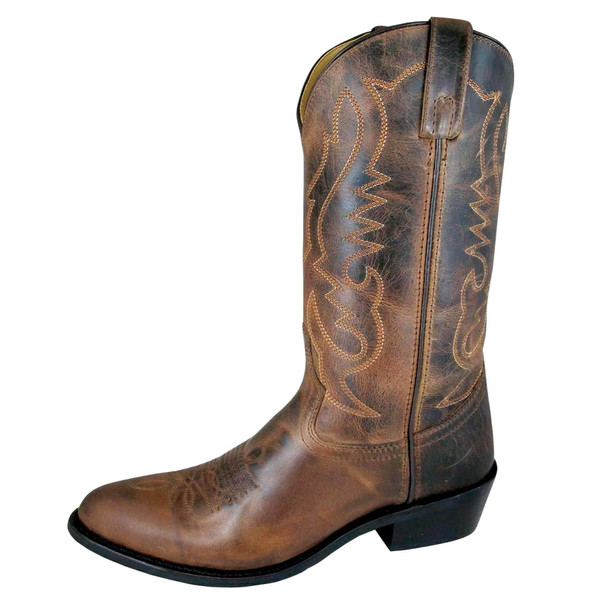 Open-box: SMOKY MOUNTAIN BOOTS Men's Denver Leather Western Boot, Color: Brown, Size: 12-EE (4435-12EE_2) - Damaged package