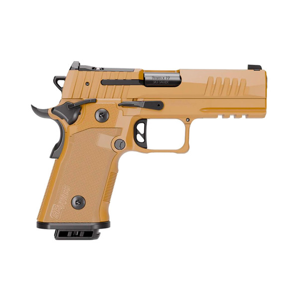SIG SAUER P211 GT4 9mm 4.2in Single-Action Coyote Pistol With 2x21rd And 1x17rd Steel Mags (211CA-9-GT4-COY)