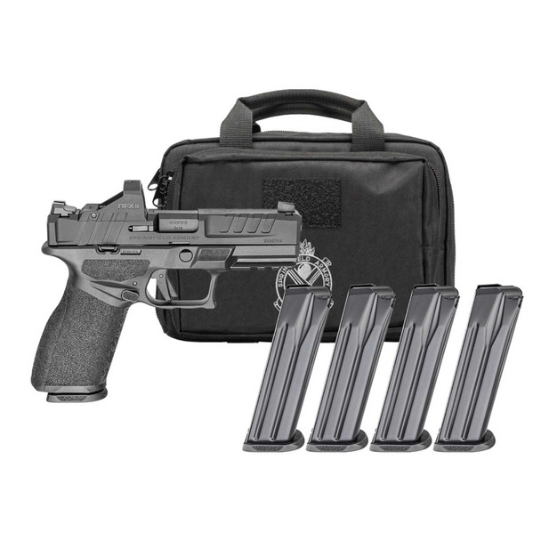 SPRINGFIELD ARMORY Echelon 4.0 FC 9mm 4in 4x10rd Black CA Compliant Gear Pac Striker-Fired Pistol (EC9409BFCCA-PAC)