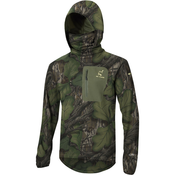 DRAKE Men's Early Bird Gator Full Foliage Hoodie with Insect Repellent (OT0001-040)
