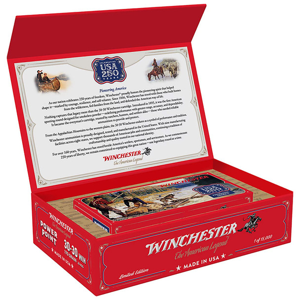 WINCHESTER AMMO 250th Anniversary Edition .30-30 Win 170Gr Power Point 20rd Box Rifle Ammo (X3030250)