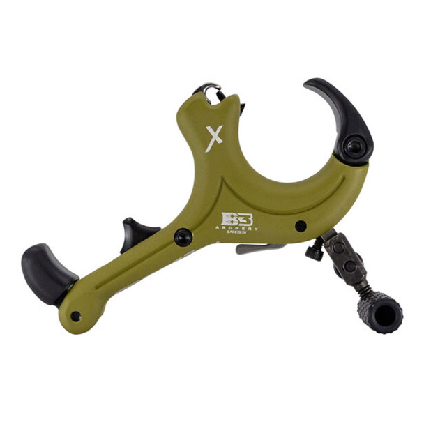 B3 ARCHERY Flo X OD Green Aluminum Thumb Release (FLOX-OD)