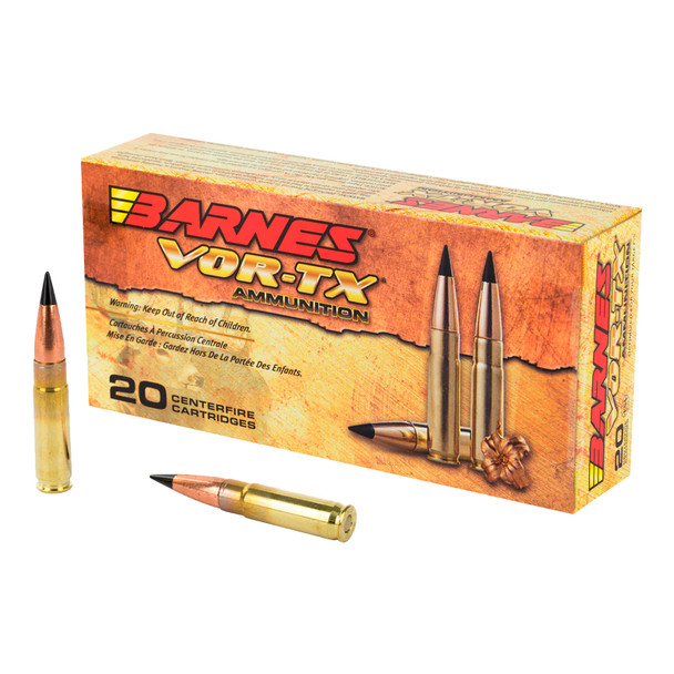 BARNES Vor-TX Rifle 300 AAC Blackout 110 Grain Tipped Tac-TX FB 20rd Rifle Ammo (21548)