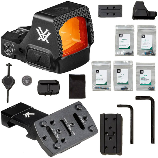 VORTEX Defender-ST 3 MOA Micro Red Dot Sight w/ Pro 45 Degree Offset Accessory Picatinny Mount (DFST-MRD3+45RDM-2)