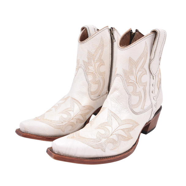 Open-box: CORRAL Ld Pearl Embroidery & Zipper Ankle Boot, Size: 9.5, Width: M (L5916-M-9.5) - Great condition, limited use